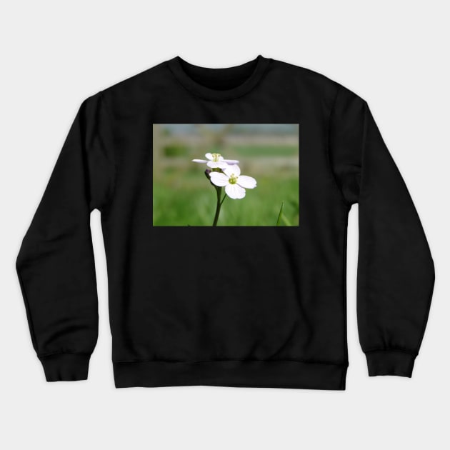 Cuckoo Flowers In The Grass Crewneck Sweatshirt by AH64D